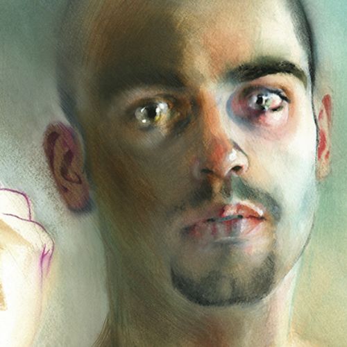 Des étoiles, aquarelle.