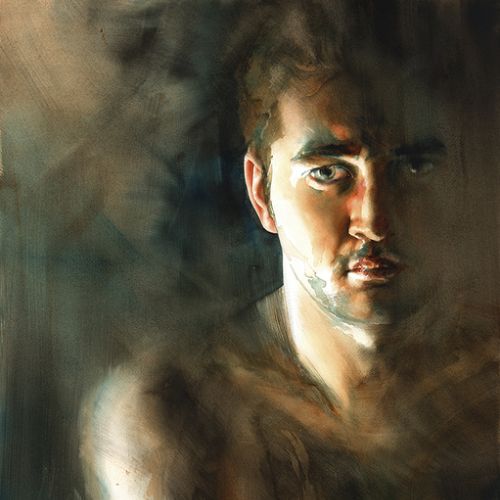 Sacha 1, aquarelle.
