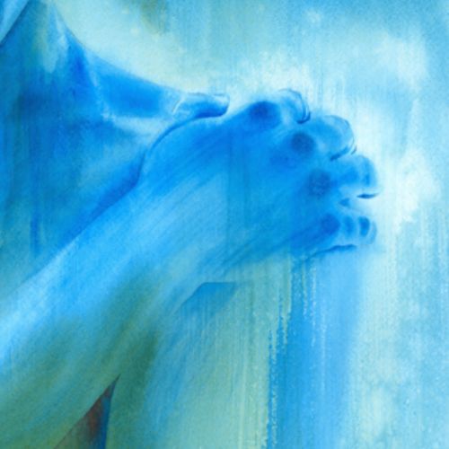 Chrysalide, aquarelle.