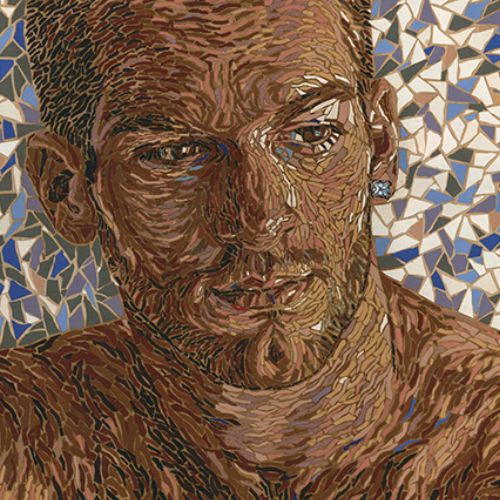 Un jour nouveau, mosaïque, grès.